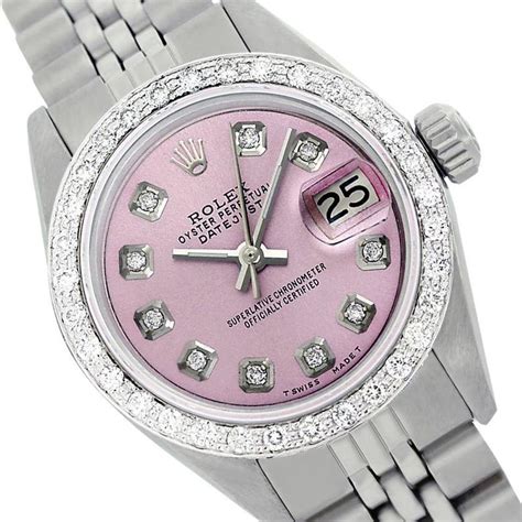 pink face rolex replica|pink Rolex watch with diamonds.